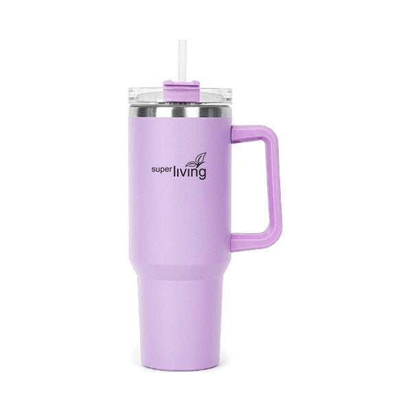 1200ml Tumbler with Handle & Straw Lid Bagazio Promotions - Trade Only 