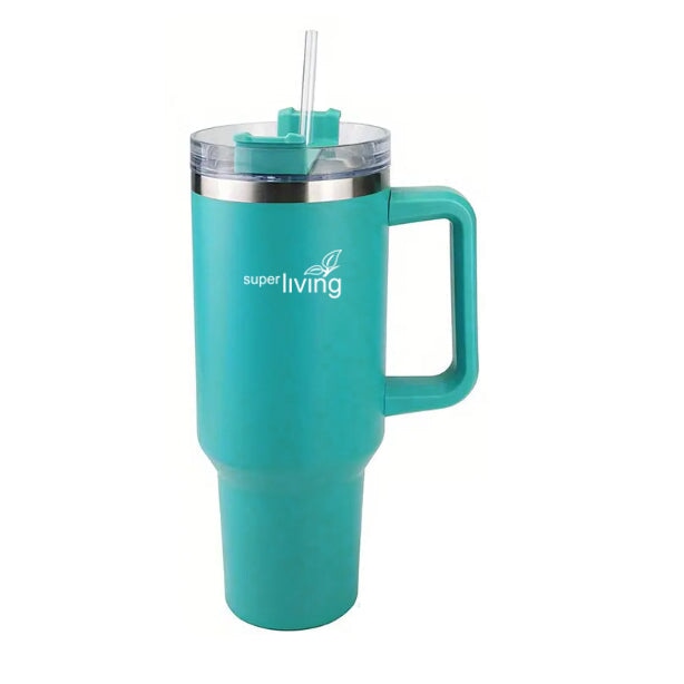 1200ml Tumbler with Handle & Straw Lid Bagazio Promotions - Trade Only 