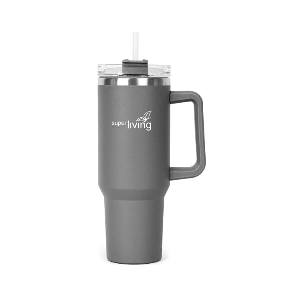 1200ml Tumbler with Handle & Straw Lid Bagazio Promotions - Trade Only 