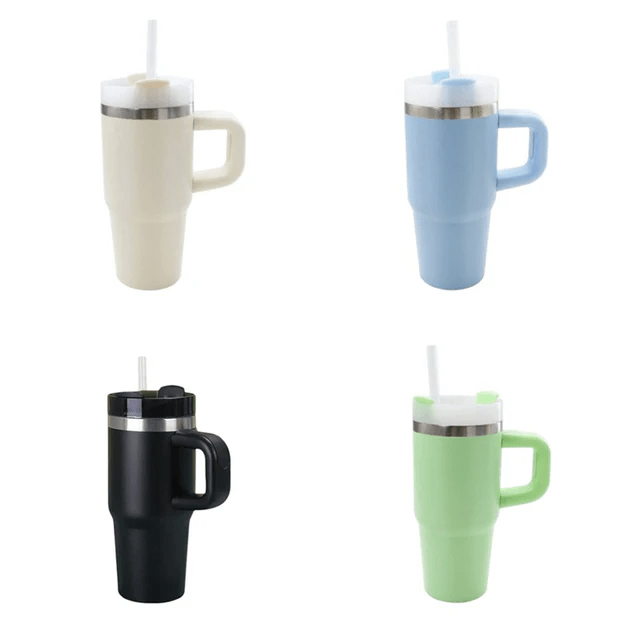 450ml Insulated Water Bottle with Handle and Straw Bagazio Promotions - Trade Only 