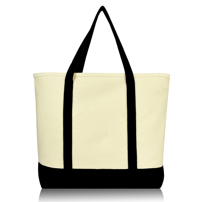 Two Tone Beach Cotton Tote Bag Bagazio Promotions - Trade Only 