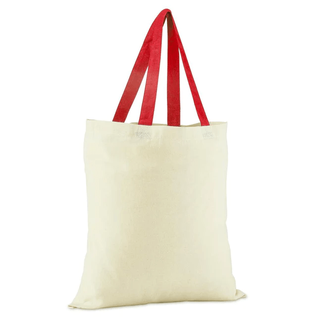 Cotton Colour Handle Shopper Bag The Deal 