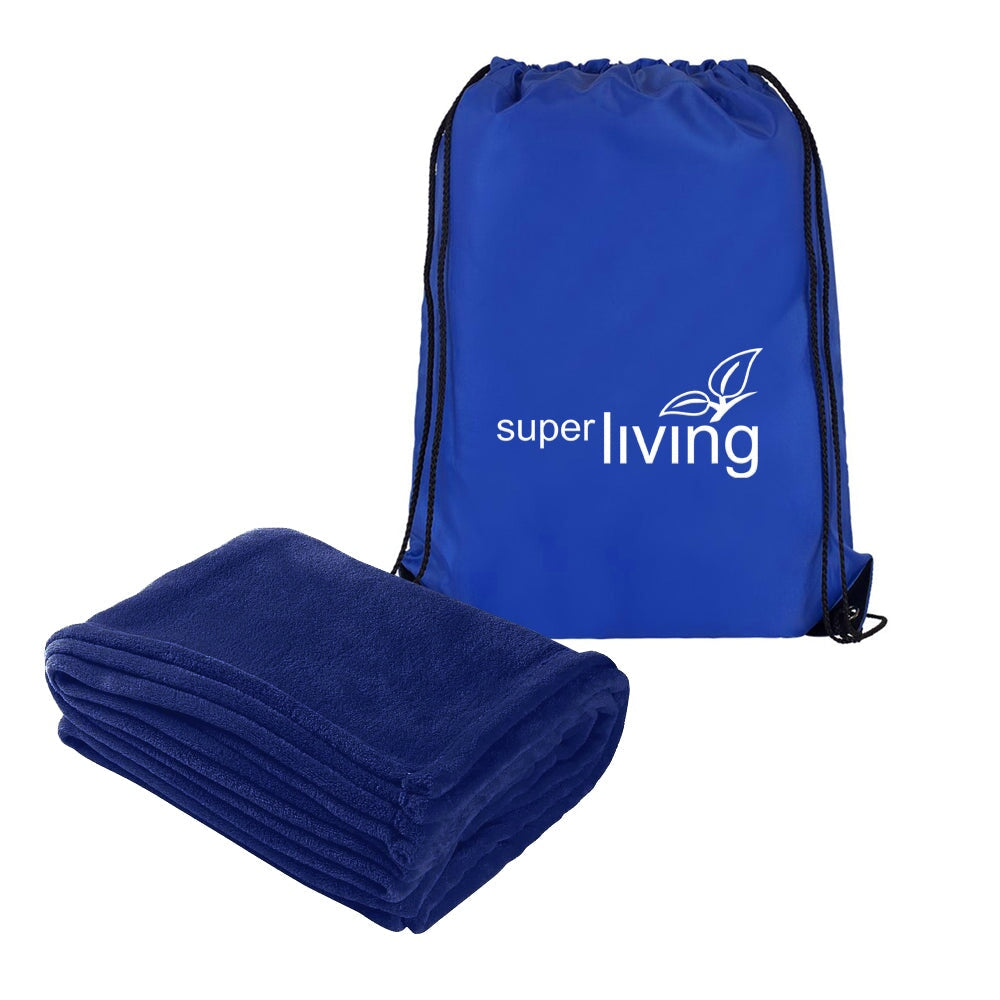 Fleece Blanket in Drawstring Bag – Bagazio Promotions Trade Only