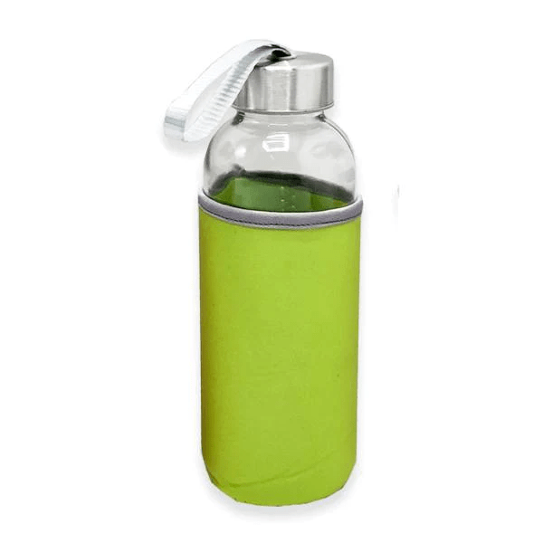 Hydrate Glass Water Bottle . 