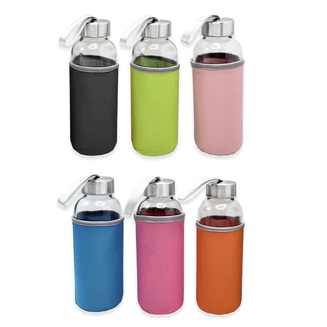 Hydrate Glass Water Bottle . 