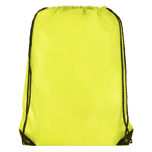 Lime green drawstring bag on sale